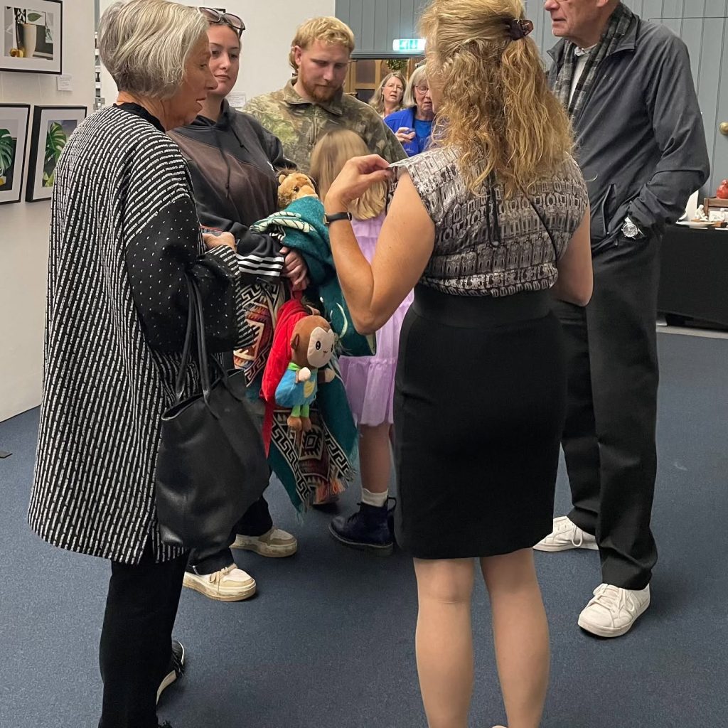 Visitors gathered inside the Tin Tabernacle during the 2024 hART Exhibition