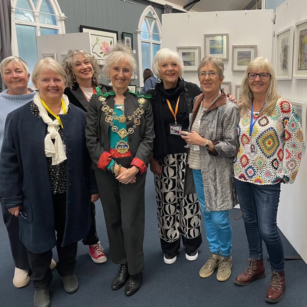 Group of hART artists and guests at the 2024 exhibition in Hythe