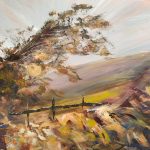 Expressive Kent countryside landscape painting by HART artist Nikki Griffith